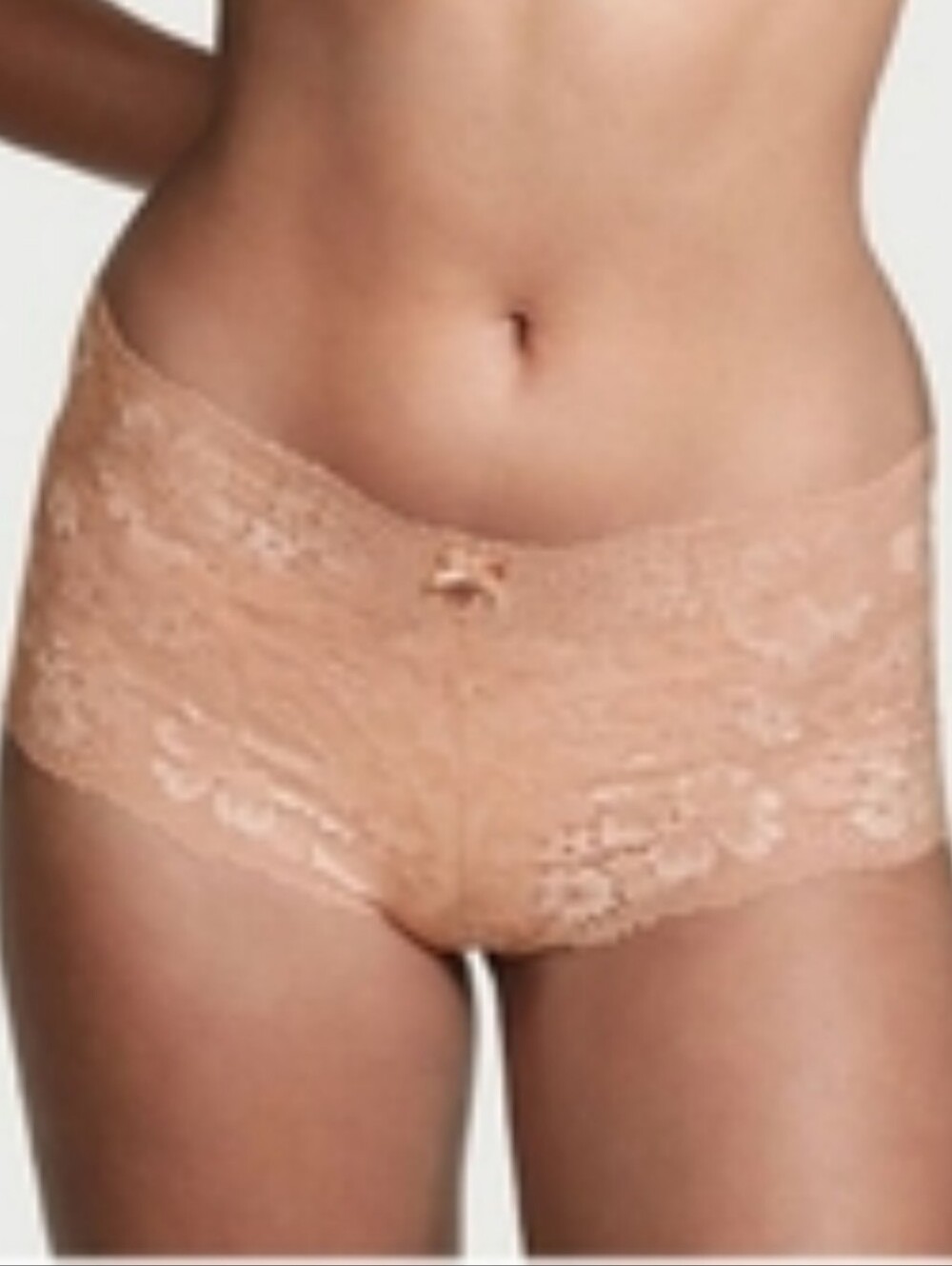 Victoria's secret Body By Victoroa lace very sexy shortie panty SMALL BEIGE
